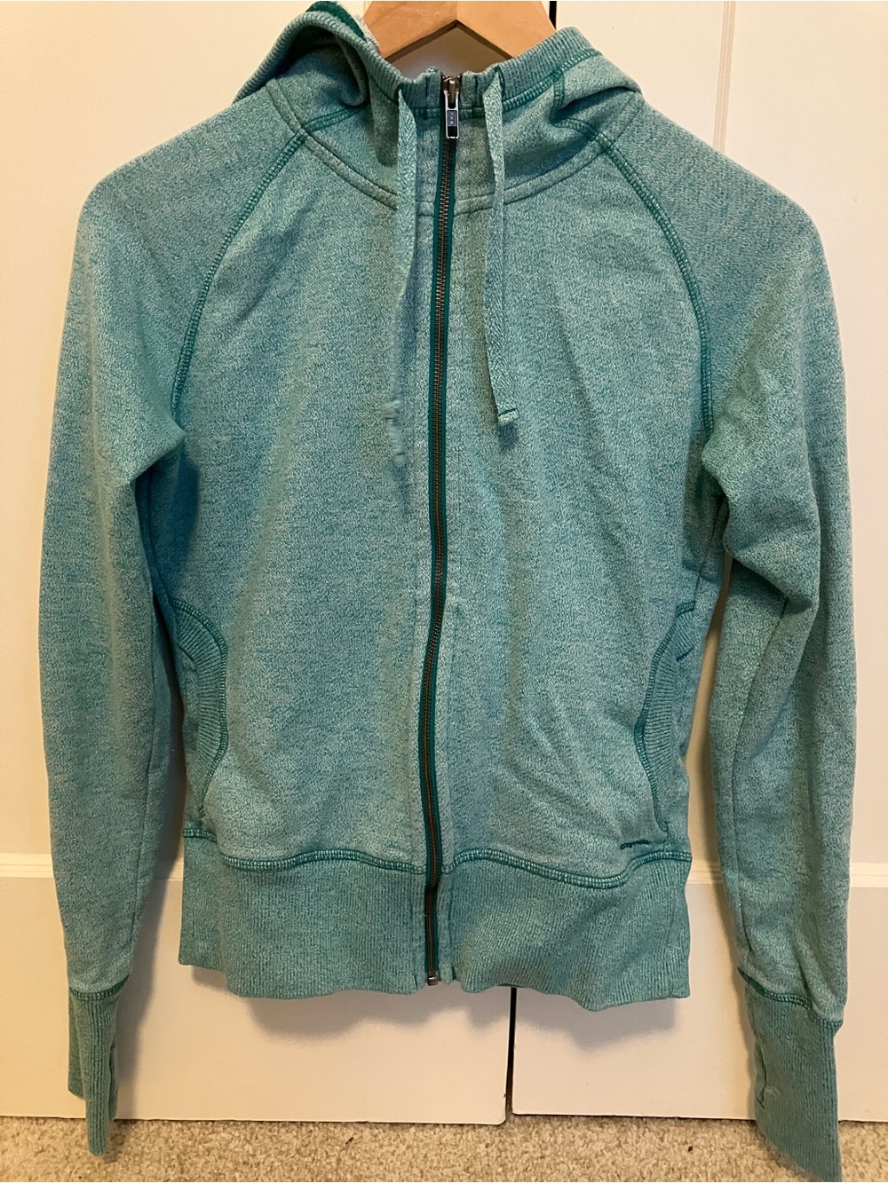 Patagonia Teal Zip-Up Hoodie
